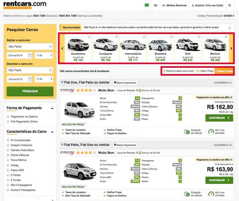 Aluguel de carro em SP em 2024 dicas para economizar