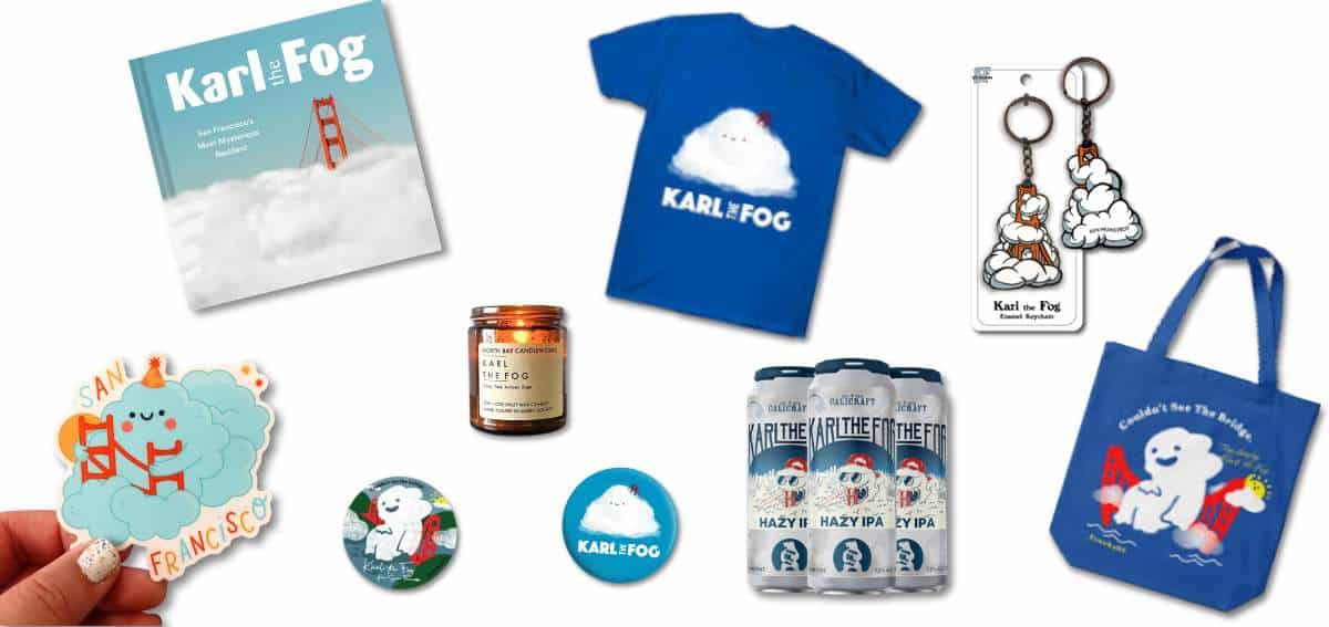 Produtos em homenagem a Karl The Fog